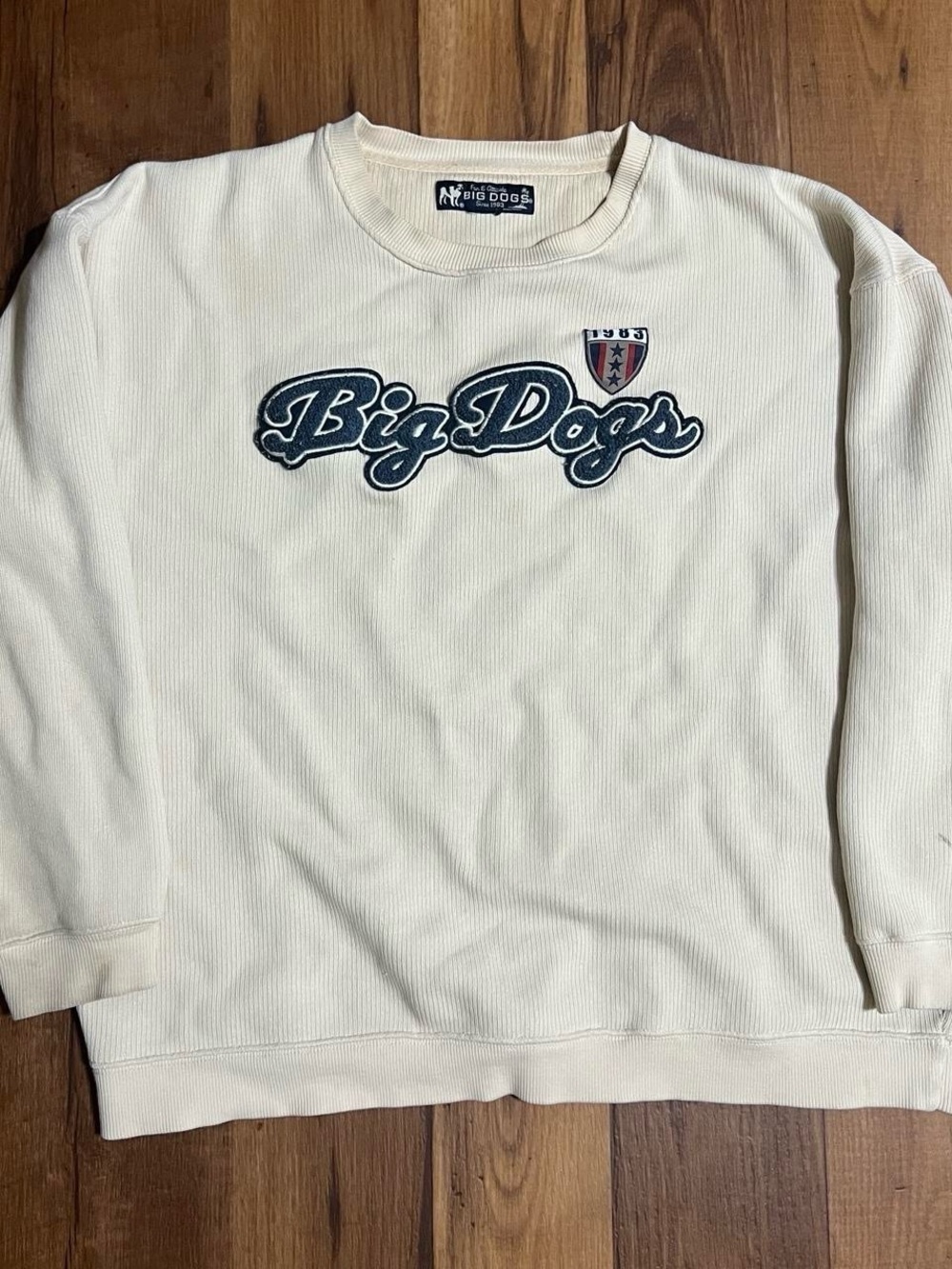 Vintage Big Dogs Men's Crewneck Sweater size xxl Y2K embroidered logo